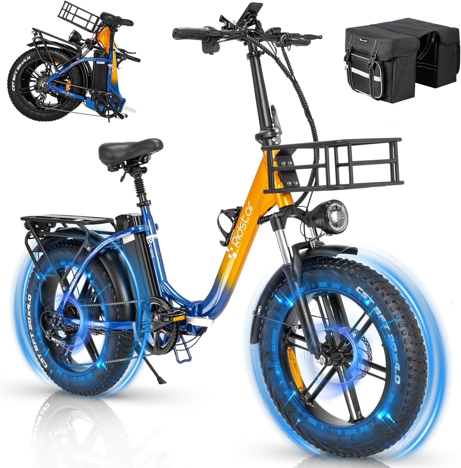Order Ridstar MN20 1000W Fat Tire Folding Electric Bikes – Ridstar AU
