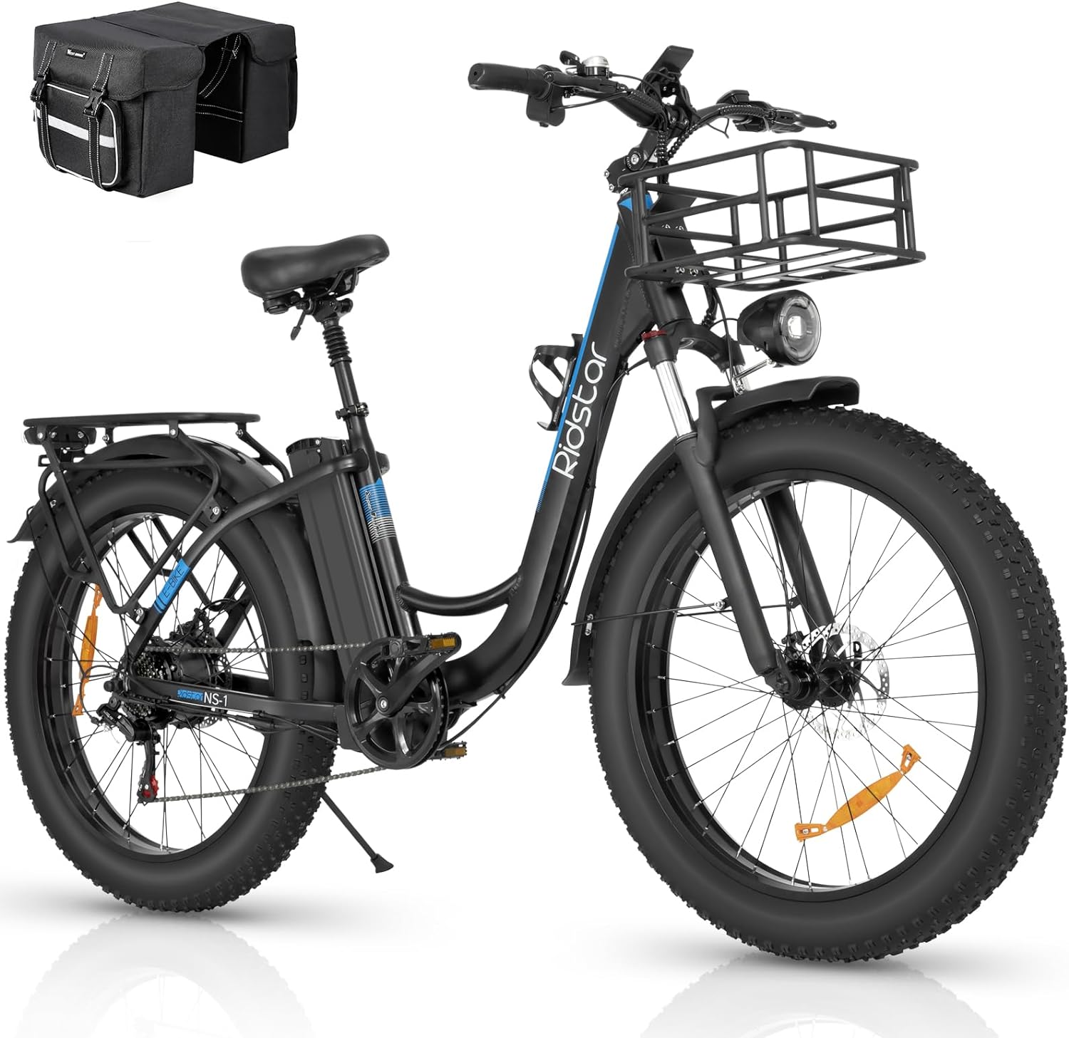 Ridstar 26Inch 1500W Unfoldable Fat Tire Mountain Ebike-1
