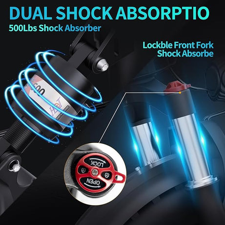 Ridstar 26Inch Folding Electric Bike-5