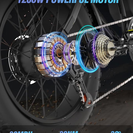 Ridstar Q20PRO 2000W Fat Tire Electric Bicycle-4