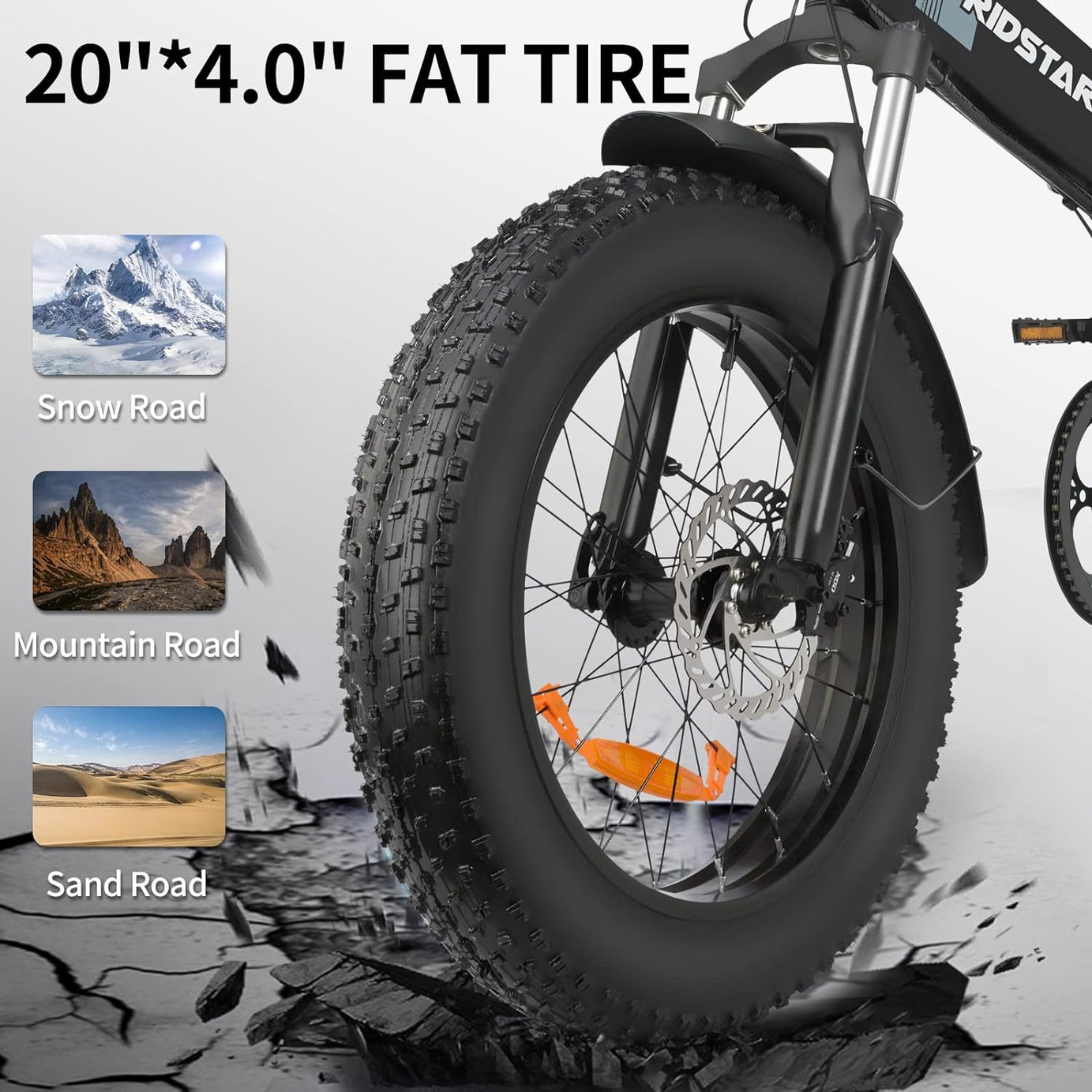 Ridstar H20 1000W Electric Mountain Bike-3