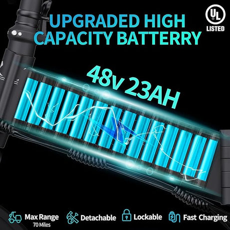 Ridstar 26Inch Folding Electric Bike-4