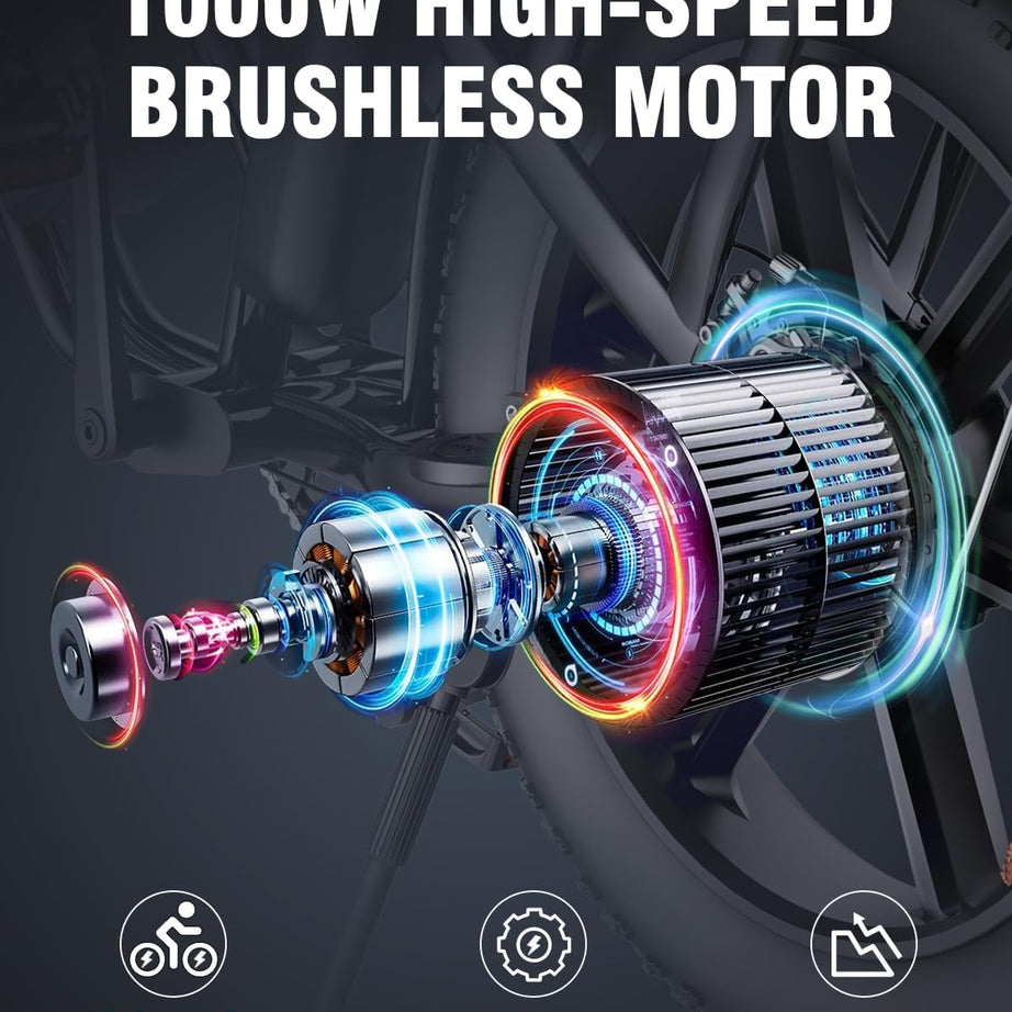 Ridstar FM001 2-Seater Fat Tire Electric Bike-3