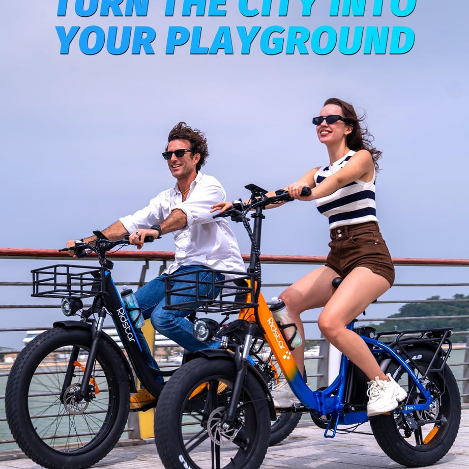 Ridstar® MN20 1000W Fat Tire Folding Electric Bikes