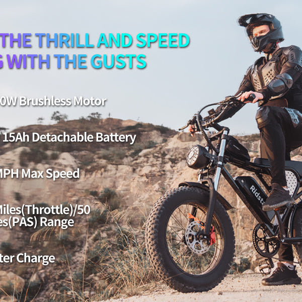 Ridstar® H20 1000W Electric Mountain Bike